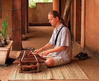 Trommel Reise balafon Afrika